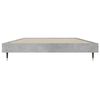 vidaXL Cadre de lit sans matelas gris b&eacute;ton 100x200 cm