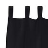 vidaXL Rideaux occultants avec anneaux 2 pcs Noir 260 x 140 cm