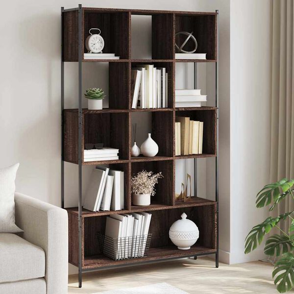 vidaXL Biblioth&egrave;que ch&ecirc;ne marron 102x28x172 cm bois d'ing&eacute;nierie