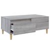 vidaXL Table basse Sonoma gris 90x50x36,5 cm Bois d'ing&eacute;nierie