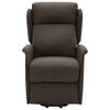 vidaXL Fauteuil de massage Marron fonc&eacute; Tissu