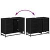 vidaXL Cabinet de salle de bain avec tiroir Ch&ecirc;ne noir 80 x 33 x 60 cm
