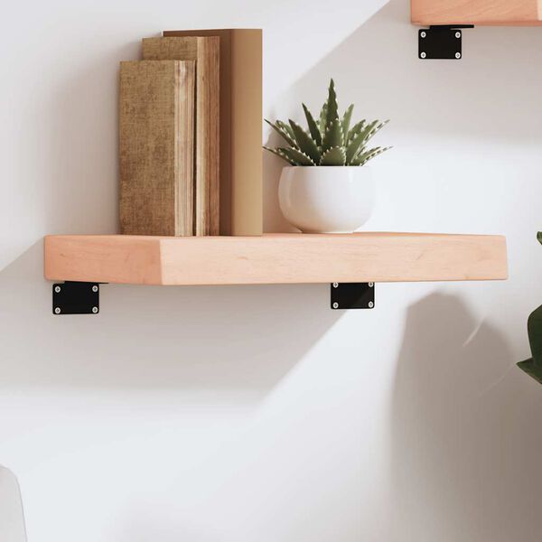 vidaXL &Eacute;tag&egrave;re murale 40x30x(2-6) cm bois de ch&ecirc;ne massif non trait&eacute;