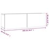 vidaXL Ensemble de meubles TV 2 pcs Sonoma gris Bois d'ing&eacute;nierie