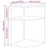 vidaXL Table d'appoint Gris Sonoma 39,7 x 39,7 x 60 cm