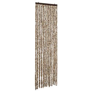 vidaXL Moustiquaire Beige et marron 56x185 cm Chenille