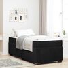 vidaXL Cadre de lit avec matelas Noir 100 x 200 cm tissu