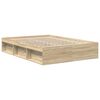 vidaXL Cadre de lit sans matelas ch&ecirc;ne sonoma 140x200 cm