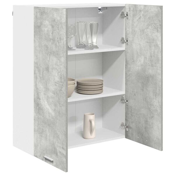 vidaXL Armoire suspendue Gris b&eacute;ton 80 x 31 x 100 cm Bois d'ing&eacute;nierie