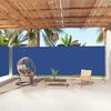 vidaXL Auvent lat&eacute;ral r&eacute;tractable Bleu 200x1000 cm