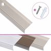 vidaXL Nez de marche forme en L 15 pcs aluminium 100 cm champagne