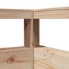 vidaXL Lit biblioth&egrave;que sans matelas 150x200 cm bois massif de pin