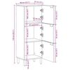 vidaXL Buffet noir 40x33x110 cm bois d'ing&eacute;nierie