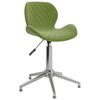vidaXL Chaises pivotantes &agrave; manger lot de 4 vert clair velours