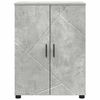 vidaXL Cabinet de salle de bain avec porte Gris b&eacute;ton 60 x 35 x 80 cm