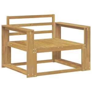 vidaXL Sofa de milieu ext&eacute;rieur Bois d'Acacia Massif Blanc