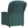 vidaXL Fauteuil inclinable Vert fonc&eacute; Tissu