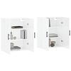 vidaXL Armoires murales 2 pcs blanc brillant 69,5x34x90 cm