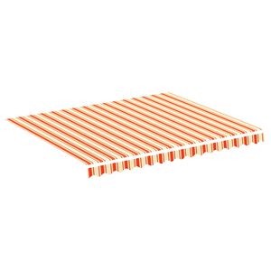 vidaXL Tissu de remplacement pour auvent jaune et orange 300x250 cm polyester