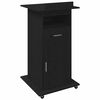 vidaXL Podium Ch&ecirc;ne noir Bois d'ing&eacute;nierie 55 x 55 x 107 cm