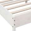 vidaXL Cadre de lit sans matelas blanc 100x200 cm bois de pin massif