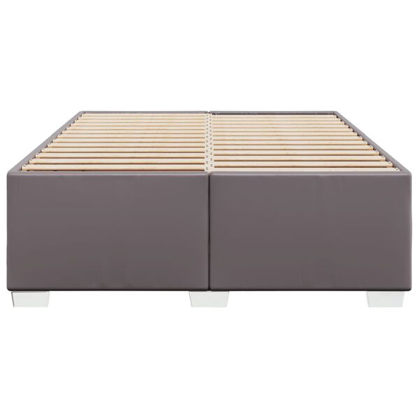 vidaXL Cadre de lit sans matelas gris 140x190 cm similicuir