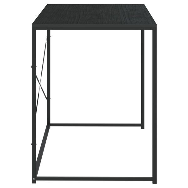 vidaXL Bureau d'ordinateur Noir 110x60x70 cm Bois d'ingénierie