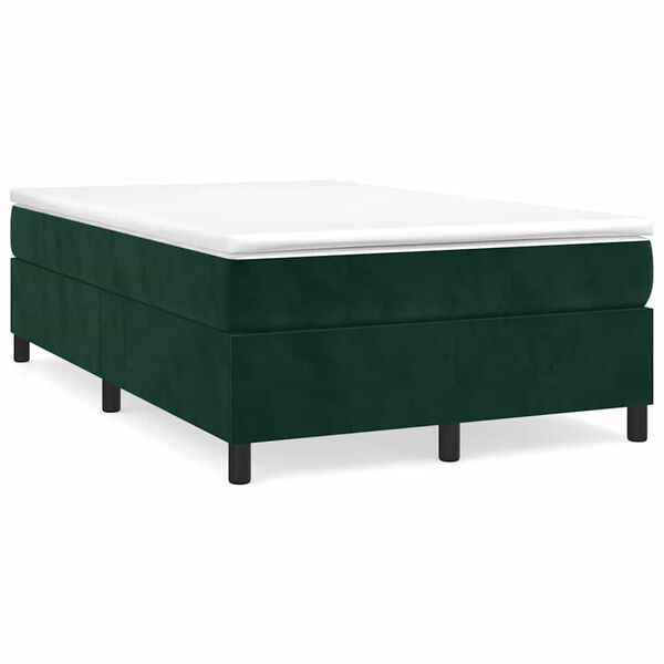 vidaXL Cadre de lit vert fonc&eacute; 120x200 cm velours