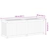 vidaXL Boîte de jardin 150x50x55 cm Bois massif de teck