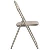 vidaXL Chaise pliante 8 pcs Sable 48 x 43,5 x 81 cm Simili cuir