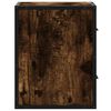 vidaXL Table de chevet murale Ch&ecirc;ne fum&eacute; 40x31x39,5 cm