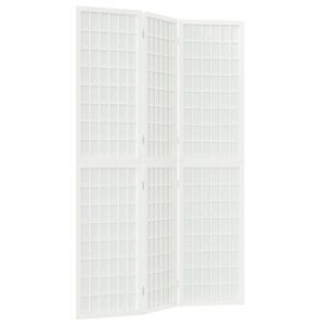 vidaXL Cloison de s&eacute;paration pliable 3 panneaux 120x170 cm Blanc