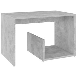 vidaXL Table d'appoint Gris b&eacute;ton 59x36x38 cm Agglom&eacute;r&eacute;
