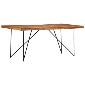 vidaXL Table &agrave; manger 180x90x76 cm Bois d'acacia massif
