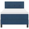 vidaXL Lit &agrave; ressorts avec matelas Bleu 100 x 200 cm tissu