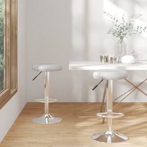 vidaXL Tabourets de bar lot de 2 gris similicuir