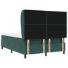 vidaXL Lit &agrave; ressorts avec matelas Vert fonc&eacute; 200 x 140 cm Velours