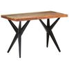 vidaXL Table &agrave; manger 120x60x76 cm Bois de r&eacute;cup&eacute;ration massif