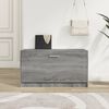 vidaXL Banc &agrave; chaussures Sonoma gris 80x24x45 cm Bois d'ing&eacute;nierie