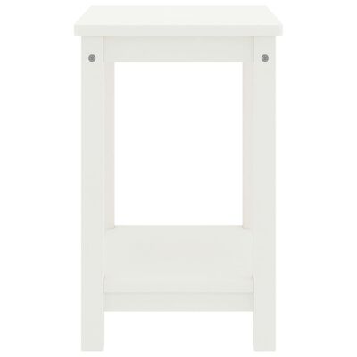 vidaXL Table de chevet blanc 35x30x47 cm bois de pin massif