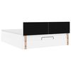 vidaXL Lit ottoman avec matelas & LED blanc pur 180x200cm similicuir