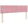 vidaXL Cadre de lit ottoman avec matelas rose 200x200 cm velours