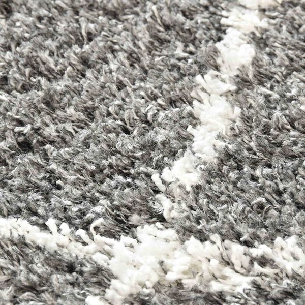 vidaXL Tapis Treillis Gris 230 x 160 cm Polypropyl&egrave;ne