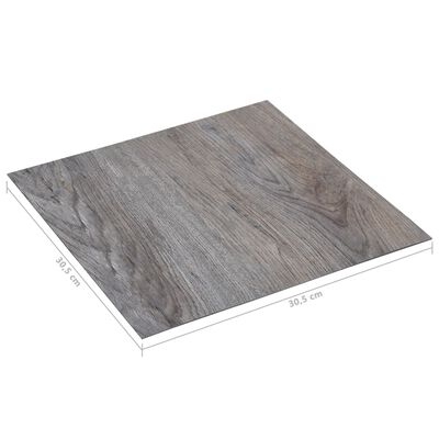 vidaXL Planches de plancher autoadhésives 5,11 m² PVC Marron clair
