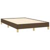 vidaXL Sommier &agrave; lattes de lit matelas et LED marron fonc&eacute; 120x190 cm