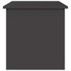 vidaXL Boîte de Rangement Extérieure Noir 55 x 50,5 x 50 cm Acier