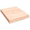 vidaXL &Eacute;tag&egrave;re murale 40x50x(2-6) cm bois de ch&ecirc;ne massif non trait&eacute;