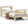 vidaXL Cadre de lit avec t&ecirc;te de lit sans matelas 75x190 cm