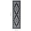 vidaXL Tapis BCF Noir 100x400 cm