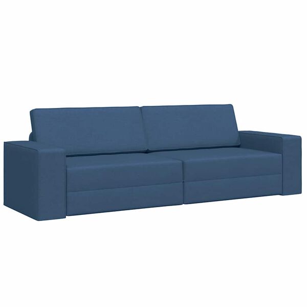 vidaXL Canap&eacute;-Lit 200cm Bleu marine tissu